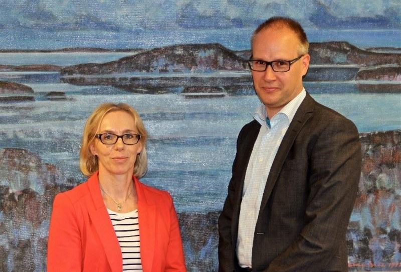 Inkeri Pasanen and Pekka Mervola of Keskisuomalainen News corporation