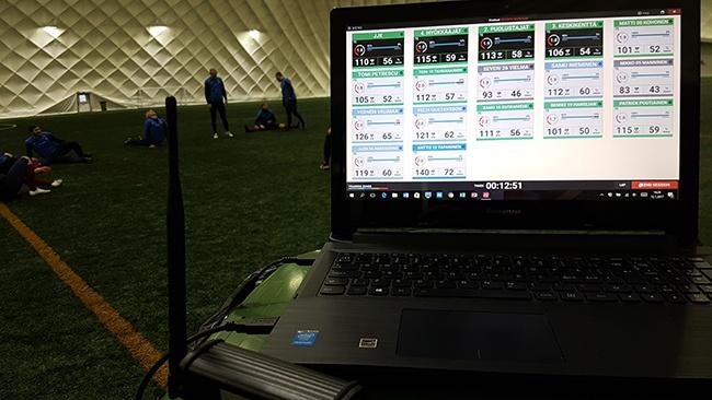 firstbeat sports monitor in action