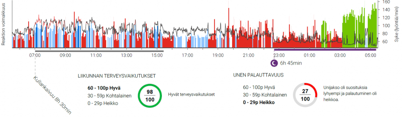 Hyvinvointianalyysin tulokset kullankaivuupäivältä