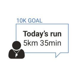 Run coach - goal for the day