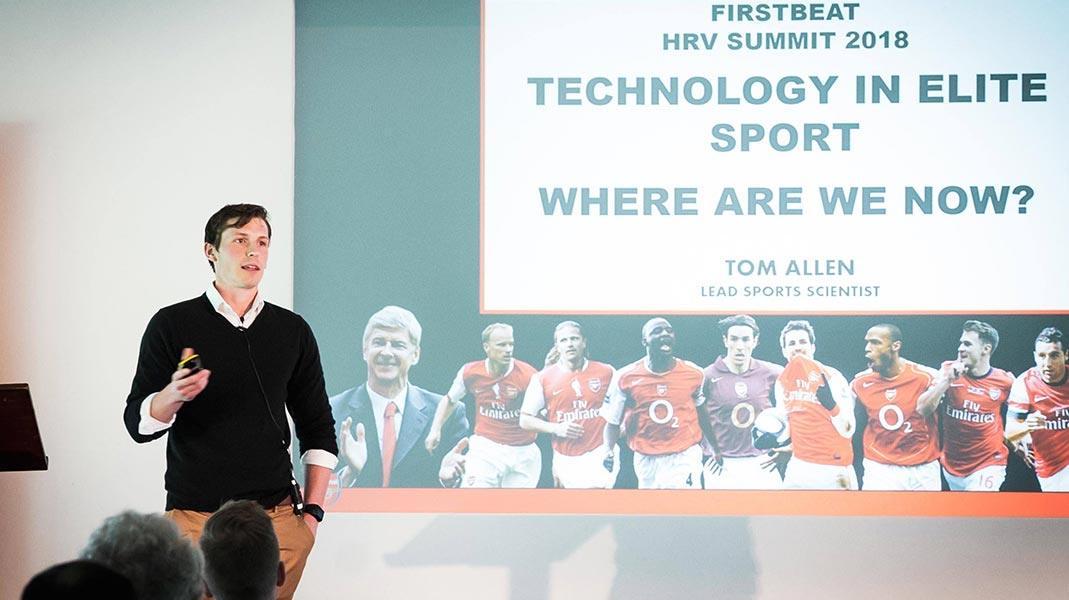 tom allen arsenal at firstbeat hrv summit 2018