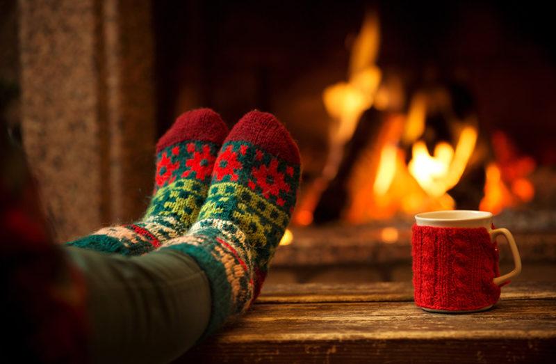 Relax and catch your breath for example in front of the fireplace