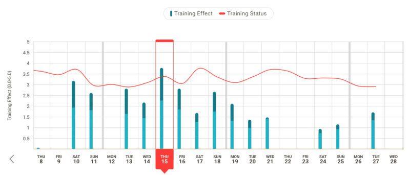 Firstbeat Sports Training Status Chart Example