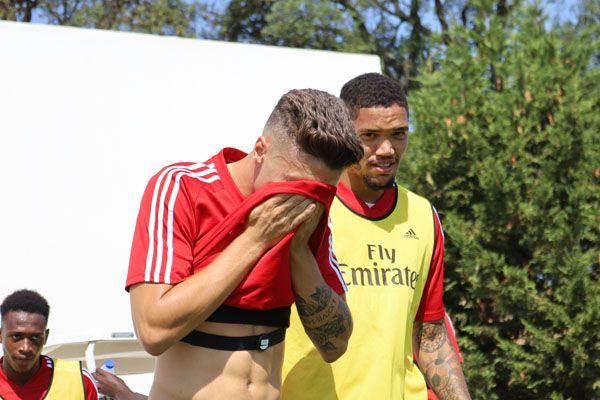 Benfica-Spieler mit Firstbeat Sports Sensor