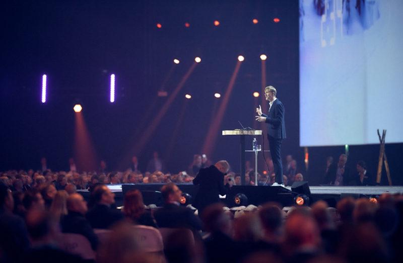 Anssi Rantanen on the main stage of NBF