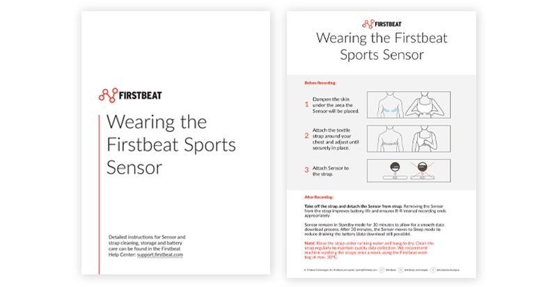 How to wear the Firstbeat Sports Sensor