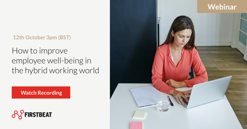Firstbeat Webinar How to improve employee well-being in the hybrid working world