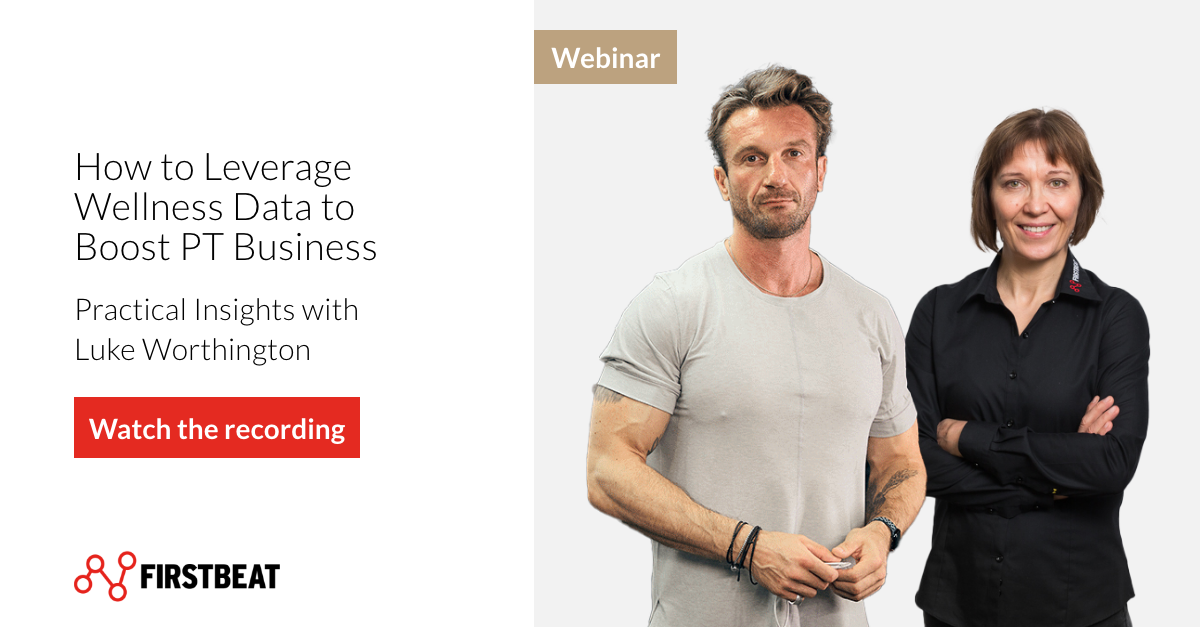 Firstbeat webinar with Luke Worthington